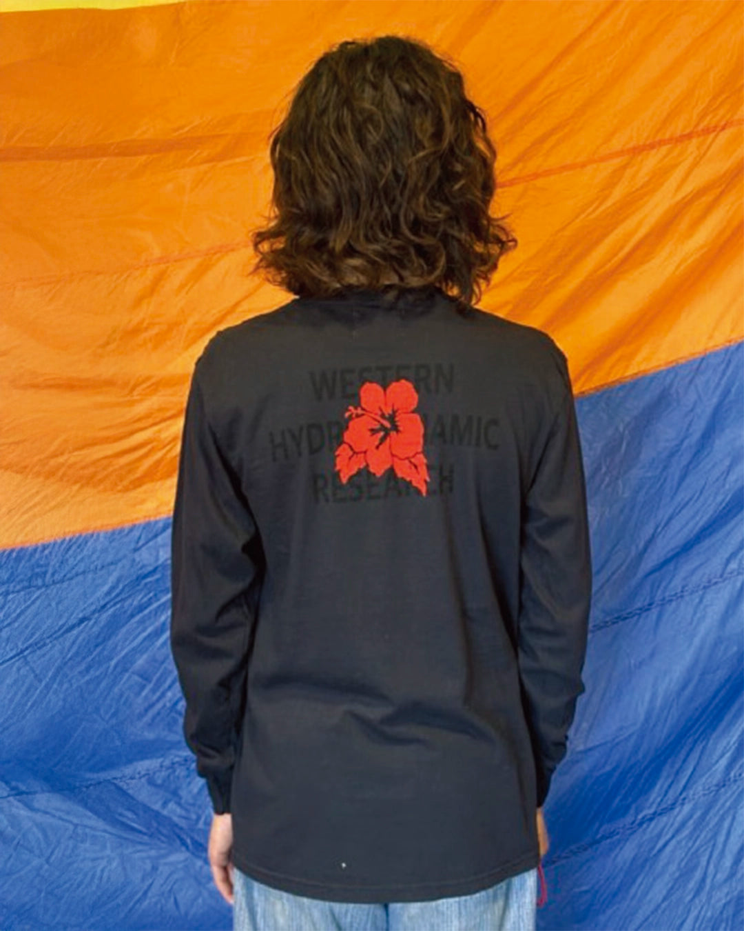 HIBISCUS LS TEE - BLACK