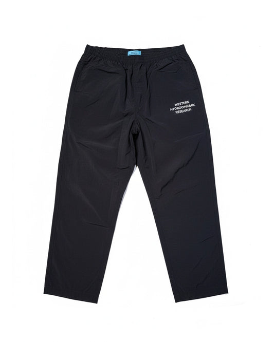 WORKER NYLON PANTS-BLACK×WHITE