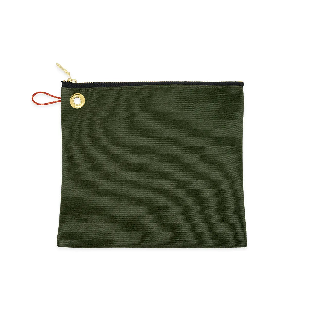 CANVAS ZIP POUCH -DRAB