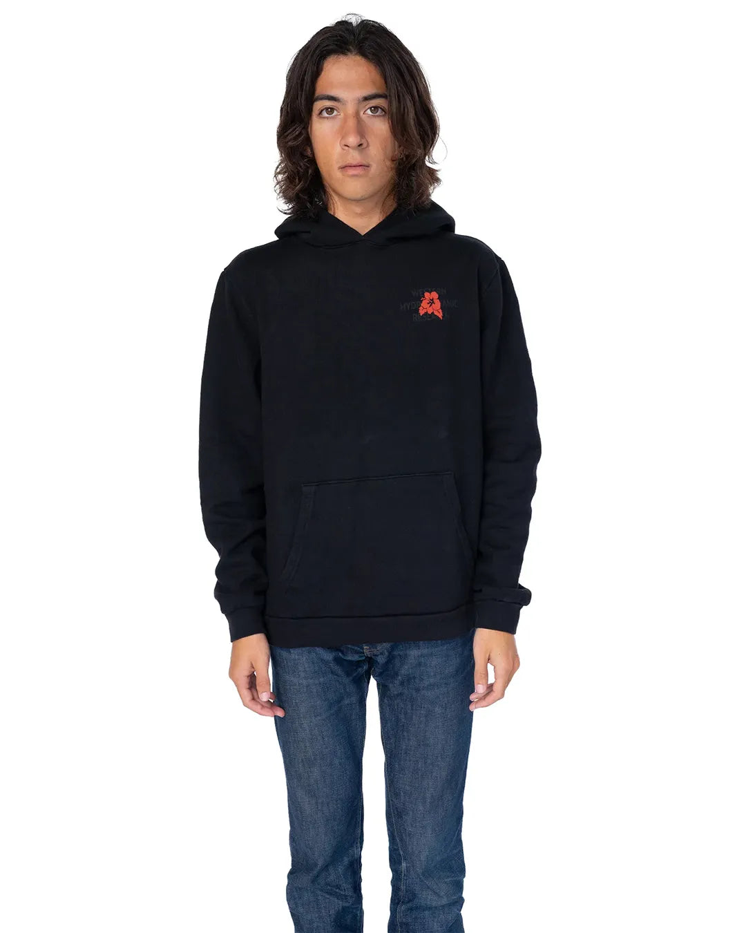 HIBISCUS HOODIE - BLACK