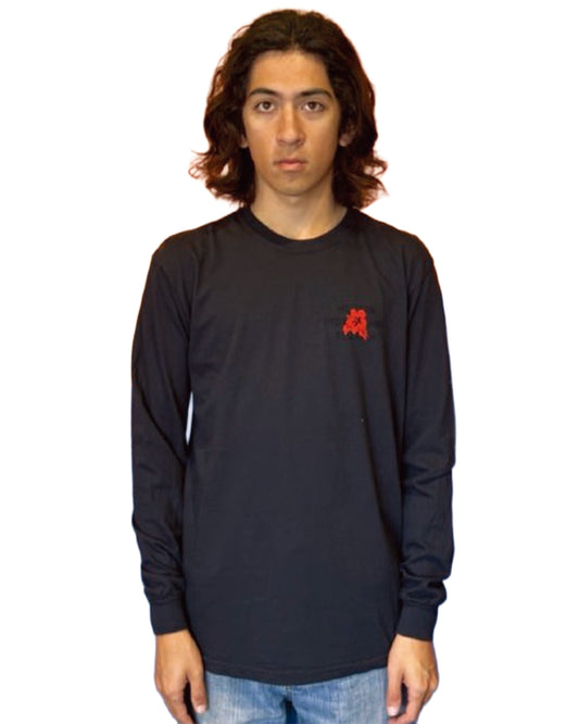 HIBISCUS LS TEE - BLACK