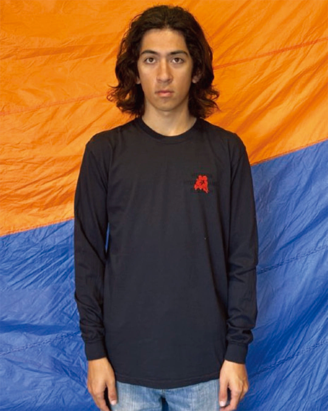 HIBISCUS LS TEE - BLACK