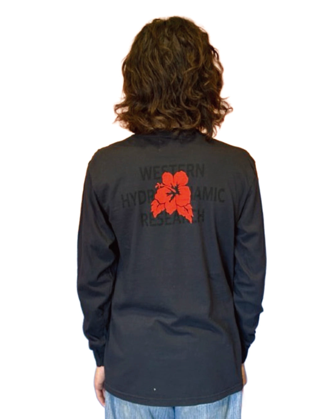 HIBISCUS LS TEE - BLACK